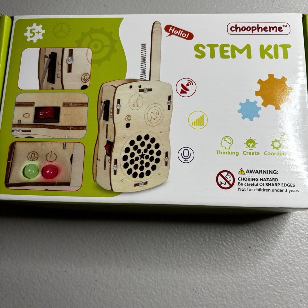 Walkie Talkies STEM Science Kits for Kids Age 5-14 DIY Wooden  Crafts Gift